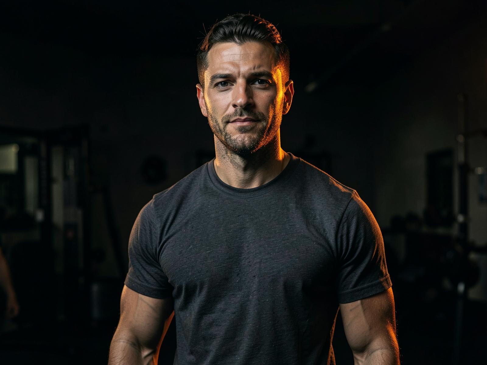Man in a gym setting